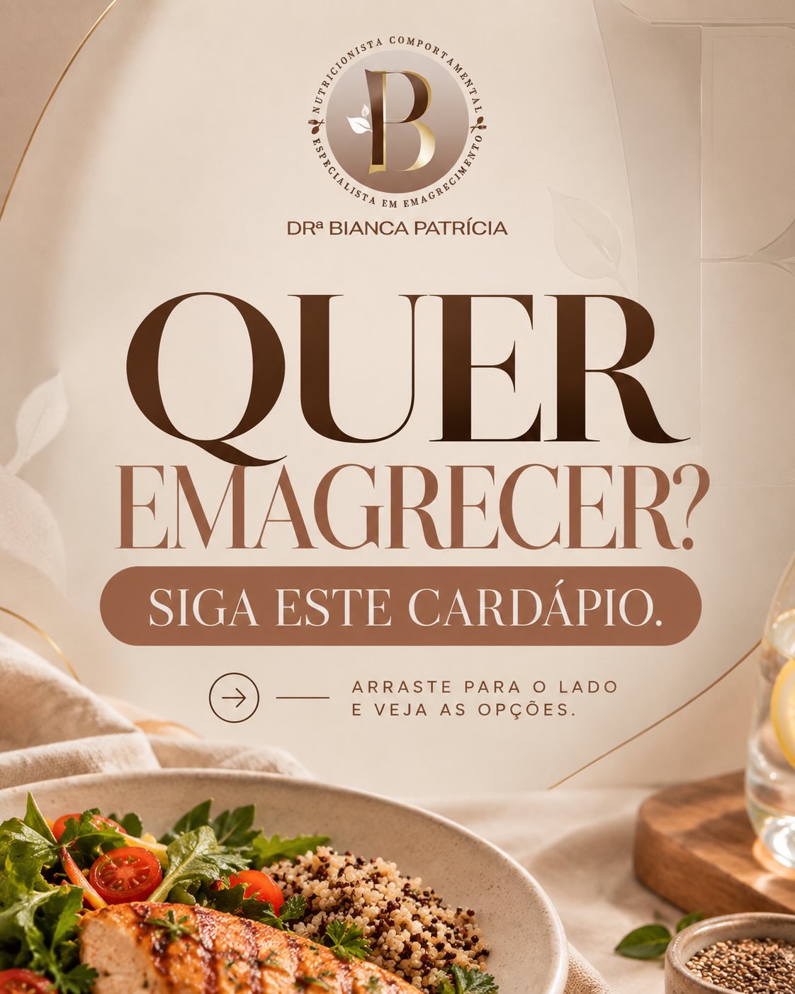 Publicação de BiancaNutri sobre simplificar a alimentação